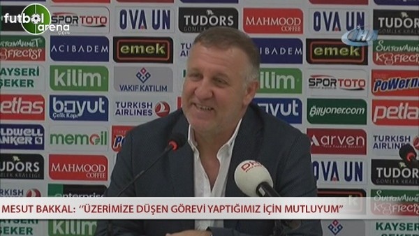 Mesut Bakkal:  ''Üzerimize düşen görevi yaptığımız için mutluyum''