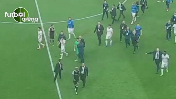 Vodafone Arena'da maç sonu olaylar