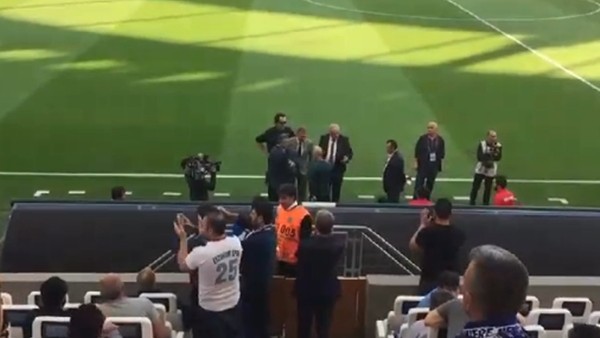 Fikret Orman, Gümüşhanespor - Erzurumspor maçı öncesi stada geldi