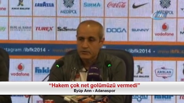 Eyüp Arın: "Hakem çok net golümüzü vermedi"