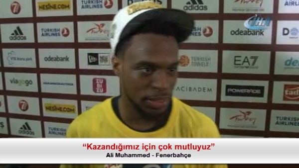 Ali Muhammed: "Kazandığımız için çok mutluyuz"