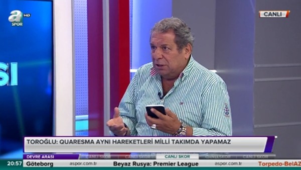 Erman Toroğlu: 'Hakem Quaresma'dan korkuyor'