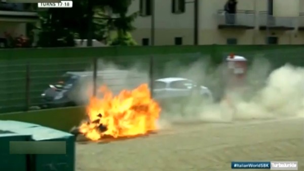 İmola'da feci kaza!