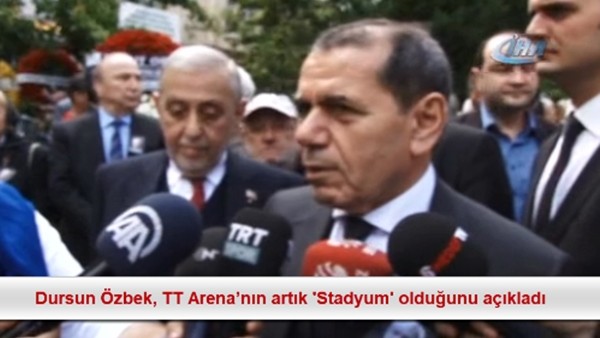 Dursun Özbek, TT Arena'nın artık "Stadyum" olduğunu açıkladı
