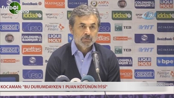 Aykut Kocaman: ''Bu durumdayken 1 puan kötünün iyisi''