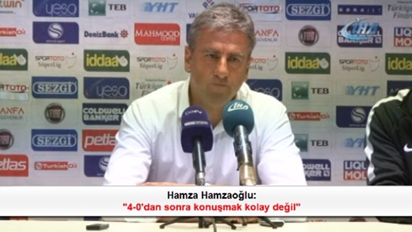 Hamza Hamzaoğlu: '4-0'dan sonra konuşmak kolay değil'
