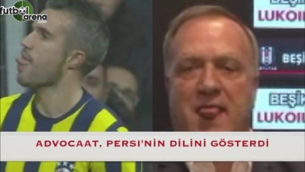 Advocaat, Van Persie'nin dilini gösterdi
