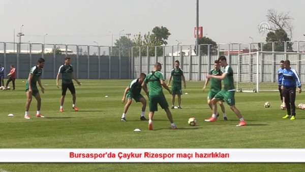 Bursaspor'da Çaykur Rizespor maçı hazırlıkları
