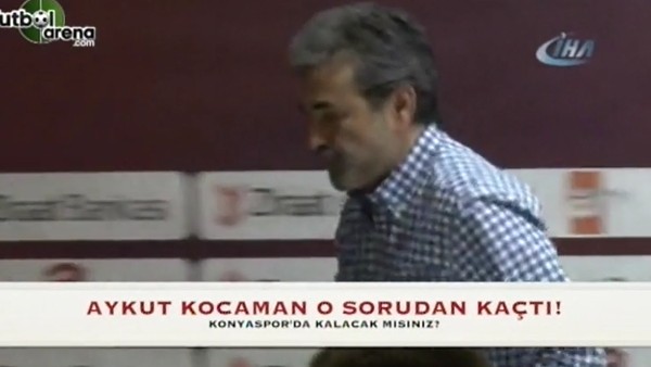 Aykut Kocaman o sorudan kaçtı!