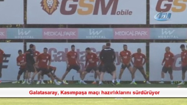 Galatasaray, Kasımpaşa maçı hazırlıklarını sürdürüyor