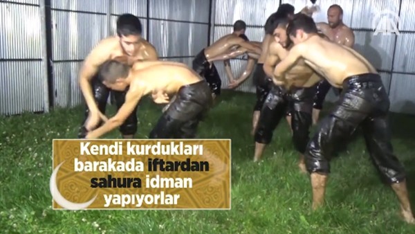 Pehlivanların ramazan mesaisi