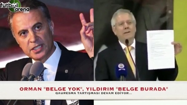 Fikret Orman ve Aziz Yıldırım'ın "Belge" atışması