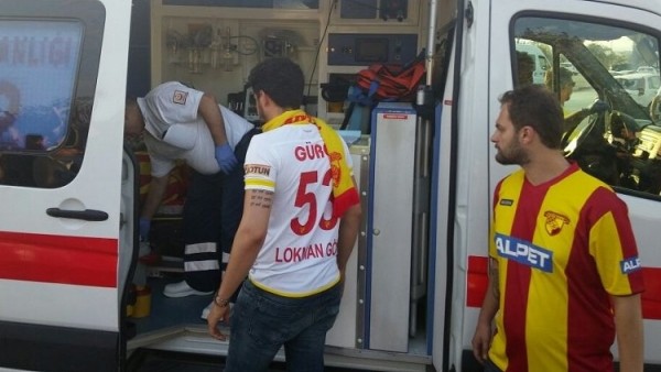Göztepe - Eskişehirspor finali öncesi taraftar hastaneye kaldırıldı