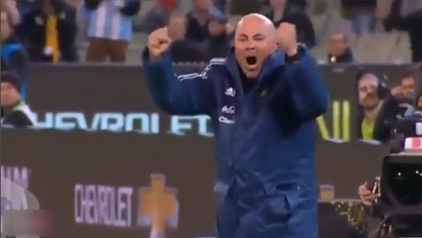 Jorge Sampaoli'den çılgın sevinç