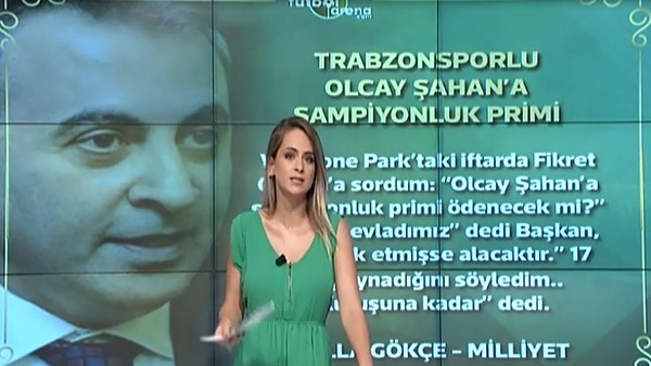 Olcay Şahan'a şampiyonluk primi!