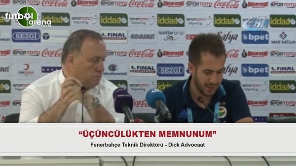 Dick Advocaat: "Üçüncülükten memnunum."