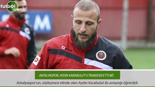 Antalyaspor, Aydın Karabulut'u bitiriyor