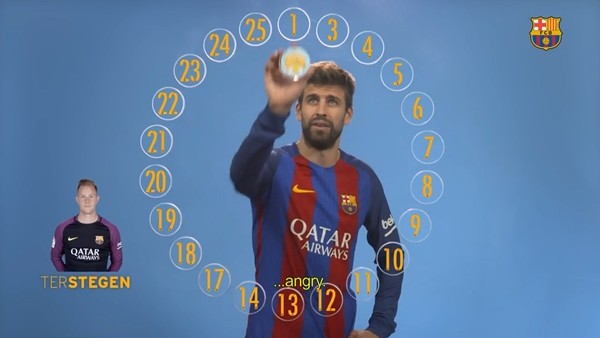 Gerard Pique'nin emojilerle imtihanı