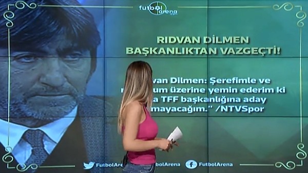 Rıdvan Dilmen başkanlıktan vazgeçti