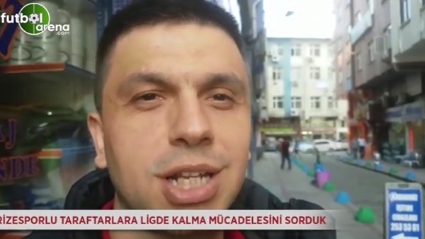 Rizesporlu taraftarlara ligde kalma mücadelesini sorduk