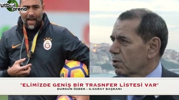 Dursun Özbek: "Elimizde geniş bir transfer listesi var"