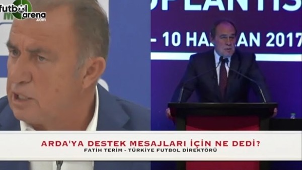Fatih Terim, Arda Turan'a destek mesajları için ne dedi?