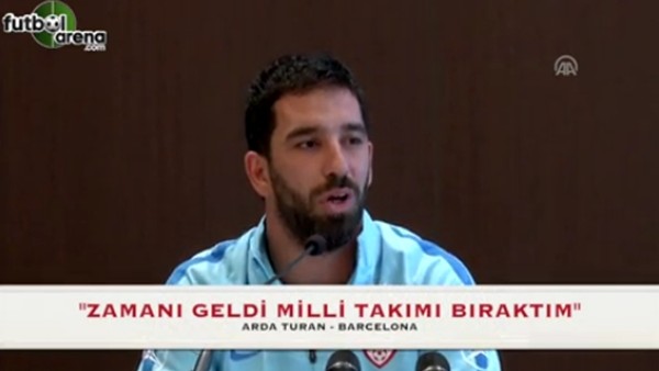 Arda Turan: "Gereğini yapıp, milli takımı bırakıyorum"
