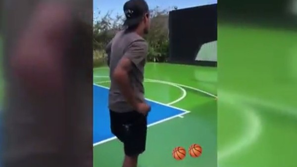 Neymar, basketbol yeteneğini sergiliyor!