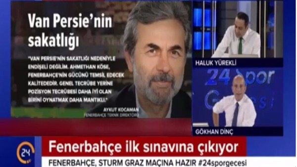 Gökhan Dinç: "Aykut Kocaman, Van Persie'yi gömmüş"