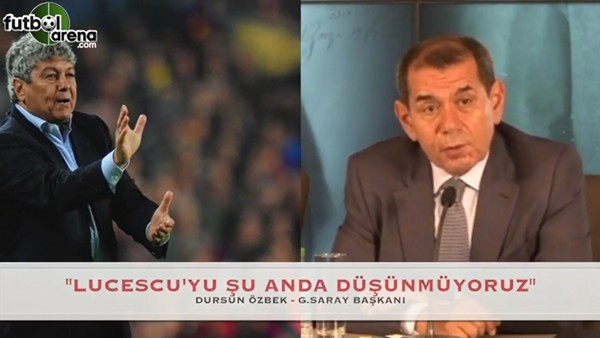 Dursun Özbek: "Lucescu'yu şu anda düşünmüyoruz"