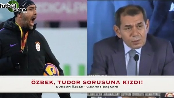 Dursun Özbek, Tudor sorusuna kızdı!