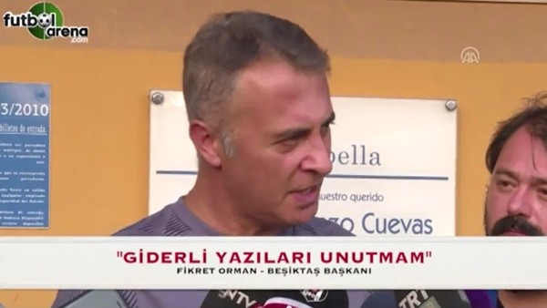 Fikret Orman: "Giderli yazıları unutmam"