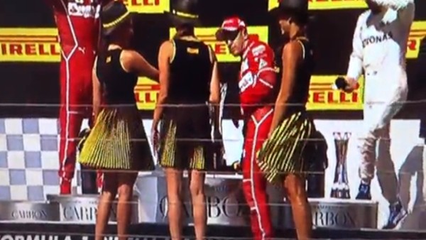 Pist kızı rüzgarın azizliğine uğradı