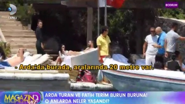 Arda Turan ve Fatih Terim tatilde burun buruna!