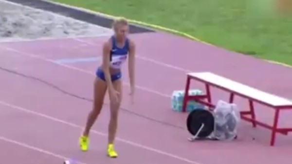 Ukraynalı atlet fena rezil oldu!