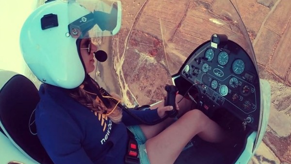 Yağmur Sarıoğlu'nun Gyrocopter keyfi!