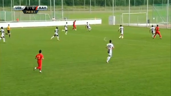 Kayserispor 2-2 Udinese (Maç Özeti ve golleri)