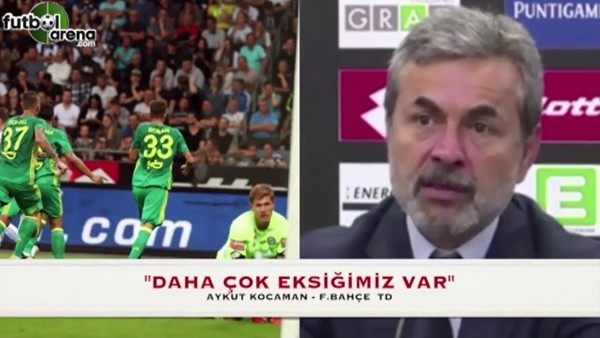 Aykut Kocaman: "Daha çok eksiğimiz var"