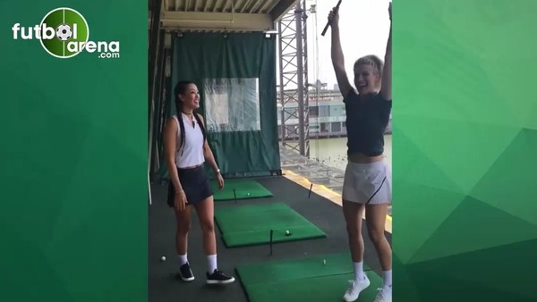 Genie Bouchard golfe merak sardı!