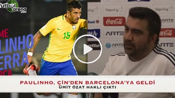 Ümit Özat: "Çin Ligi'nden gelen oyuncu değil mi?"