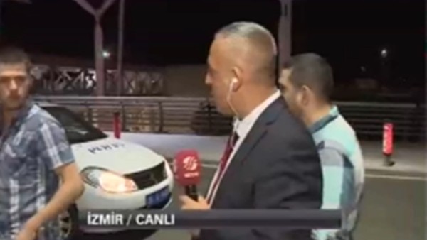 Beyaz TV muhaberini gözaltına almaya çalıştılar