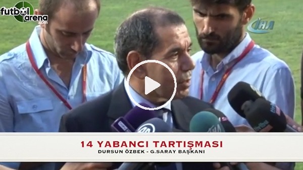 Dursun Özbek: "Yabancı sınırı kulüplere zarar vermemeli"