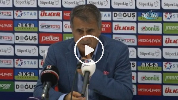 Şenol Güneş: "Oyuna girenler destek veremedi"