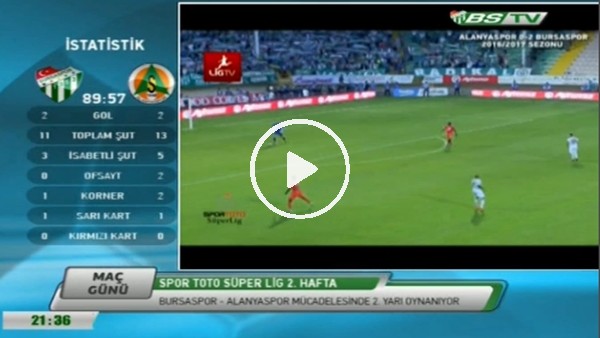Delarge'ın golü Bursaspor TV spikerlerini coşturdu!