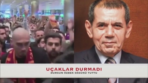 Galatasaray'da uçaklar durmadı