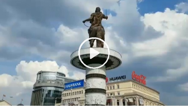 Fenerbahçe taraftarı Büyük İskender meydanında