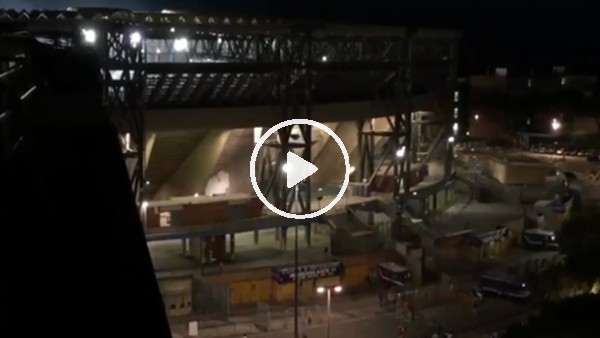 Napoli taraftarının Şampiyonlar Ligi çılgınlığı!