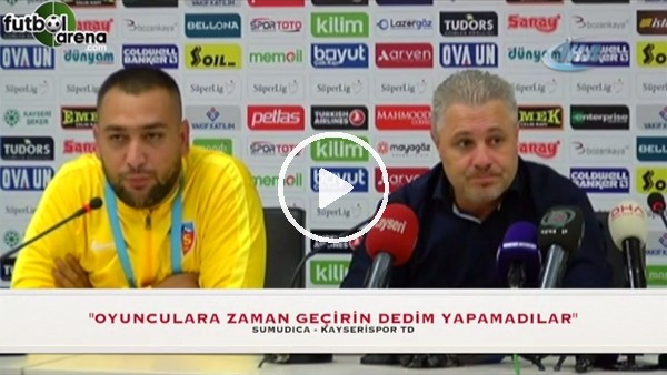 Marius Sumudica: "Oyunculara zaman geçirin dedim yapamadılar"