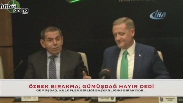 Dursun Özbek 'bırakma' dedi, Gümüşdağ 'hayır' dedi