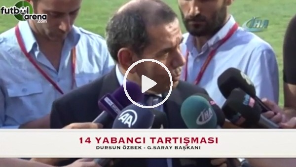 Dursun Özbek: "Yabancı sınırlaması Galatasaray'a zarar verdi"